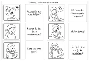 Vorschau - Stationenlernen - Kommunikation im Klassenzimmer: Paare finden - Seite 1