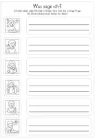 Vorschau - Arbeitsblätter - Kommunikation im Klassenzimmer: Schreibübung - Seite 1