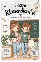 Vorschau - Poster - Unsere Klassendienste 🌿 - Deckblatt