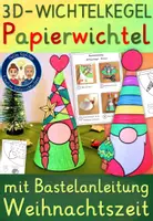 Vorschau - Stundenentwürfe - Kunst Weihnachten 3D Wichtel basteln - Deckblatt