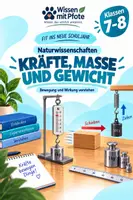 Vorschau - Arbeitsblätter - Kräfte, Masse & Gewicht – Physik einfach verstehen | Klasse 7–8 - Deckblatt