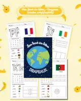 Aperçu - Apprentissages en autonomie - Mon livret des lettres Capitales/scriptes- Drapeaux - Page de couverture