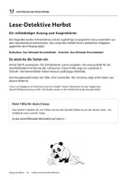 Vorschau - Arbeitsblätter - Gratis-Lesekrimi Herbst 3/4 – Drachenblatt - Seite 1
