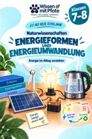 Vorschau - Arbeitsblätter - Energieformen & Energieumwandlung – Energie im Alltag | Klasse 7–8 - Deckblatt