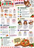 Vista previa - Hojas de trabajo - Nuestra pizzería 🍕 | Juego simbólico imprimible - página 1