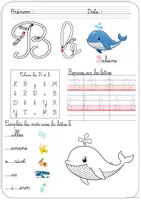 Aperçu - Feuilles d'exercices - Publication Instagram - Mon livret des lettres cursives (animaux) - Page 3