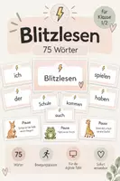 Vorschau - Präsentationen/Tafelbilder - Blitzlesen Klasse 1/2: Digitale Tafelbilder in Deutsch - Deckblatt