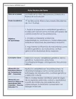 Vista previa - Unidades / Secuencias / Situaciones de Aprendizaje - SECUENCIA DIDACTICA COMPLETA "EVOLUCIÓN BIOLÓGICA" - página 1