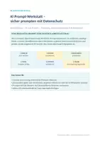 Vorschau - Arbeitsblätter - KI Prompt-Werkstatt – sicher & datensparsam - Deckblatt