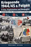 Vorschau - Unterrichtsreihen - Kriegsende 1944/45 & Folgen | Geschichte Klasse 9/10 Arbeitsblatt mit Lösungen - Deckblatt
