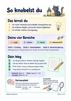 Vorschau - Stundenentwürfe - Halloween-Rätsel Klasse 3–6: 24 Knobelkarten mit Lösungen - Seite 1