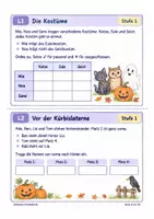 Vorschau - Stundenentwürfe - Halloween-Rätsel Klasse 3–6: 24 Knobelkarten mit Lösungen - Seite 3