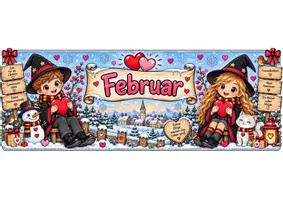 Vorschau - Fördermaterial/Inklusion - Zauberhafte Monatsbilder – Januar bis Dezember | Bunt & Schwarz-Weiß - Seite 2
