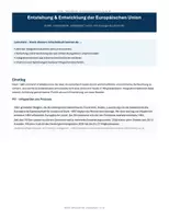 Vorschau - Unterrichtsreihen - Europäische Union – Komplettpaket: 6 Arbeitsblätter mit Lösungen | Politik Oberstufe GK - Seite 1