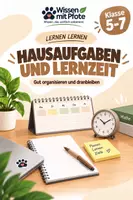 Vorschau - Arbeitsblätter - Hausaufgaben & Lernzeit gut organisieren – Planen, priorisieren & dranbleiben | Klasse 5–7 - Deckblatt