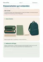 Vorschau - Arbeitsblätter - Klassenarbeiten gut vorbereiten – Lernplan, Wiederholung & Prüfungsvorbereitung | Klasse 5–7 - Seite 1
