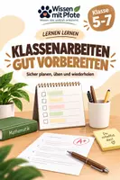 Vorschau - Arbeitsblätter - Klassenarbeiten gut vorbereiten – Lernplan, Wiederholung & Prüfungsvorbereitung | Klasse 5–7 - Deckblatt