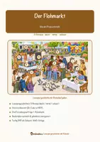 Vorschau - Stationenlernen - Der Flohmarkt – Lesespurgeschichte mit Rätselaufgaben (Klasse 7) - Seite 1