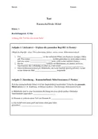 Vorschau - Test - Test 6. Klasse Kunst Raumschaffende Mittel - Deckblatt