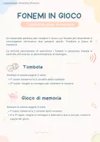 anteprima - Giochi - Tombola e gioco di memoria dei fonemi | Logopedia - Pagina 1