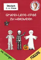 Vorschau - Arbeitsblätter - Halloween Lesetexte | Lese-Mal-Blätter Grusel-Lese-Spaß Klasse 2-3 FREEBIE - Deckblatt