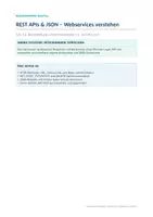 Vorschau - Arbeitsblätter - REST APIs & JSON – Webservices | Sek II - Deckblatt