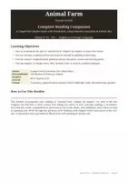 Vorschau - Unterrichtsreihen - Animal Farm (George Orwell) - Komplettpaket für den Englischunterricht Klasse 9/10: 8 Materialien + Reihenplanung mit Lösungen - Seite 1