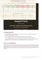 Vorschau - Arbeitsblätter - Animal Farm (George Orwell): Character Analysis & Allegory Poster (Klasse 9/10, Englisch) - Seite 1