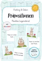 Vorschau - Stationenlernen - Präpositionen Legematerial Frühling & Ostern - Deckblatt