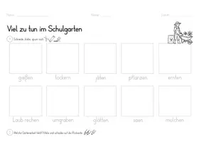 Vorschau - Arbeitsblätter - Gartenarbeiten im Schulgarten | differenzierte Arbeitsblätter | Klasse 1-3 - Seite 2