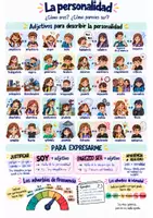 Aperçu - Apprentissages en autonomie - Hablar de su personalidad / vocabulario caracter - Page de couverture