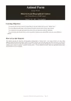 Vorschau - Arbeitsblätter - Animal Farm (George Orwell): Historical and Biographical Context: Russische Revolution & Orwells Leben (Klasse 9/10) - Seite 1