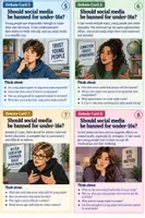 Vorschau - Arbeitsblätter - Social Media Ban Debate Cards - Seite 2