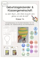Vorschau - Stundenentwürfe - Klassengemeinschaft und Geburtstagskalender | Ideen zu dem Buch "Genau so wie du bist" (Reihe zum Schuljahresstart) - Deckblatt