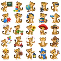 Vorschau - selbst erstellte Cliparts/Grafiken - 50 Cliparts Leopard - Leopardenklasse - Seite 1