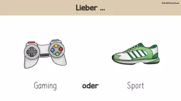 Vorschau - Präsentationen/Tafelbilder - Kennenlernspiel "Lieber... oder...?" für die 1. Schulwoche - Seite 2