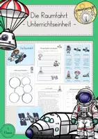 Vorschau - Stundenentwürfe - Raumfahrt Sonnensystem Unterrichtseinheit - Deckblatt