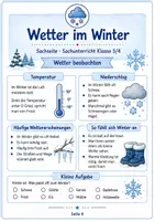 Vorschau - Unterrichtsreihen - Die Jahreszeiten: Winter Sachunterricht Klasse 3 bis 4 - Seite 3
