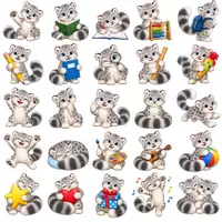 Vorschau - selbst erstellte Cliparts/Grafiken - 50 Cliparts Klassentier Schneeleopard - Schneeleopardenklasse - Seite 1
