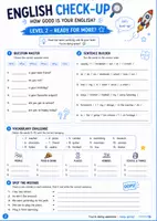 Vorschau - Arbeitsblätter - English Check-Up – Level 2: Ready for More? | Wortschatz, Satzbau & Fragen + Lösungen - Deckblatt