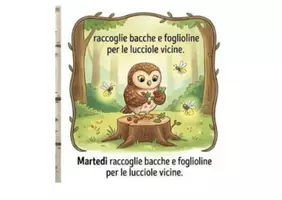anteprima - Materiale interattivo - I giorni della settimana con il gufetto - Pagina 1