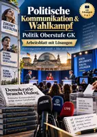 Vorschau - Unterrichtsreihen - Politische Kommunikation & Wahlkampf | Framing, Targeting & politische Werbung - Deckblatt
