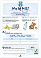 Vorschau - Arbeitsblätter - Müll, Recycling & Umweltschutz Sachunterricht Klasse 3 - 4 - Seite 1