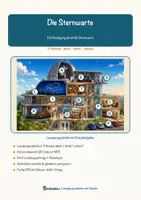 Vorschau - Mal- und Bastelvorlagen - Die Sternwarte – Lesespurgeschichte mit Rätselaufgaben (Klasse 4) - Seite 1