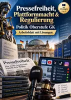 Vorschau - Unterrichtsreihen - Pressefreiheit, Plattformmacht & Regulierung | Politik Oberstufe GK - Deckblatt