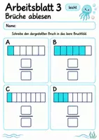 Vorschau - Arbeitsblätter - Brüche Klasse 4 | Mathematik Klasse 4 | 10 Arbeitsblätter als PDF - Seite 3