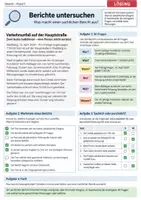 Vorschau - Arbeitsblätter - Einen Bericht untersuchen (W-Fragen) - Seite 2