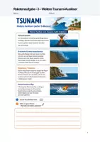 Vorschau - Arbeitsblätter - Tsunami, Wie ensteht ein Tsunami? Kausalkette - Seite 1