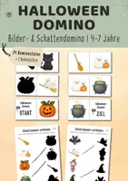 Vorschau - Arbeitsblätter - Halloween Domino für Kita & Vorschule | Bilder- & Schattendomino | visuelle Wahrnehmung | Lernspiel Klasse 1 - Deckblatt