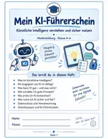 Vorschau - Unterrichtsreihen - Mein KI-Führerschein – Künstliche Intelligenz verstehen und sicher nutzen - Deckblatt